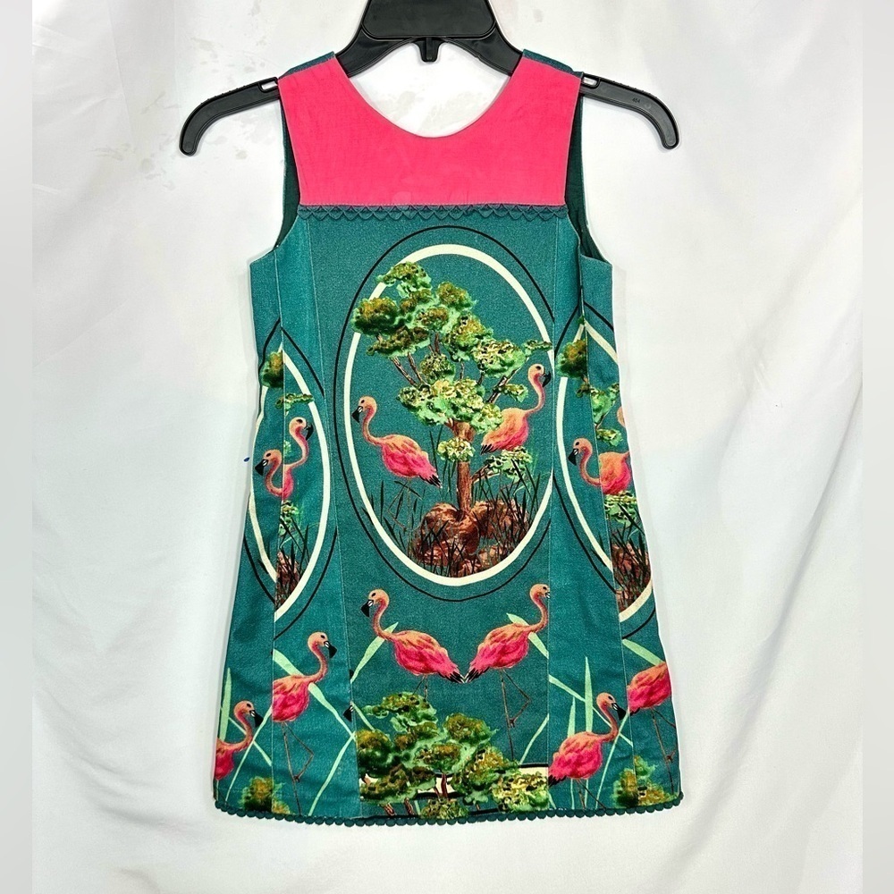 Antix Girls flamingo printed shift dress size 8